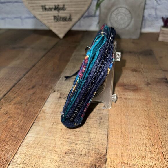 Vera Bradley Retired Scottie Dog Tartan Plaid RFD Turnlock Wallet - Picture 3 of 11